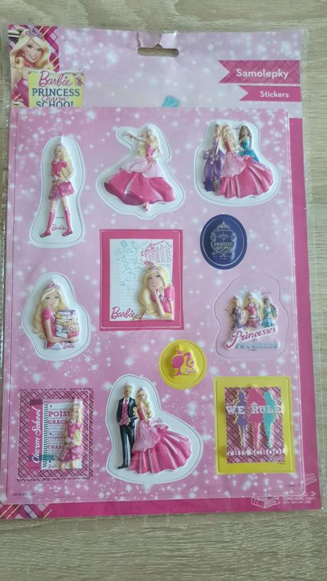 Barbie 3d samolepky, 