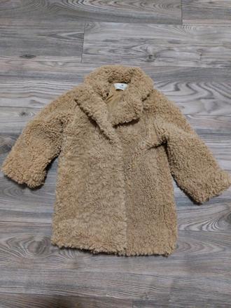 Plyšový kabát, h&m,110
