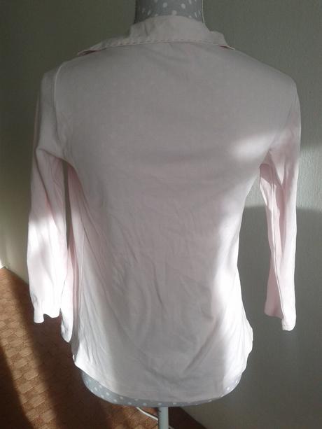 Bledulinkoružová tričkovinová blúzka vanilia 36, 36