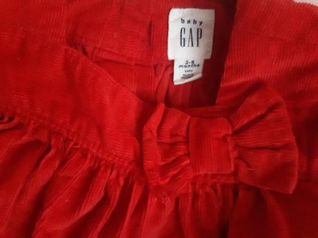 Gap dievčenská menčestrová tunika/šaty, gap,62