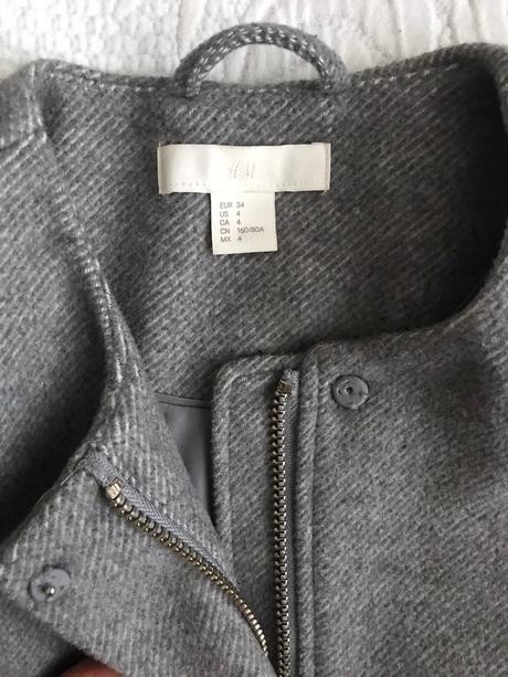 Vlneny kabát h&m, h&m,xs