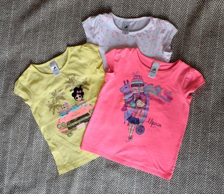 3 x tričko vel. 122, palomino,122