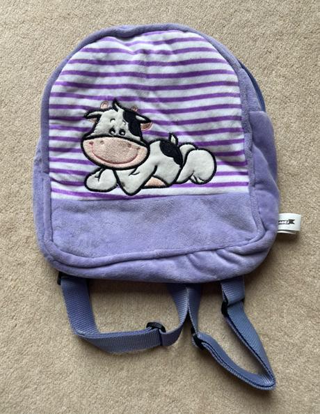 Plyšový batoh kravička,