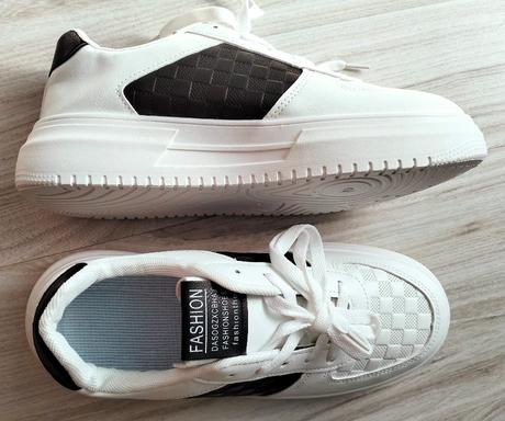 Bielo čierne botasky, v. 41, 41