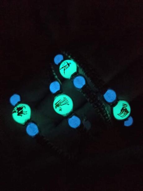 Netradičné -fluorescenté náramky, anjelikovia,