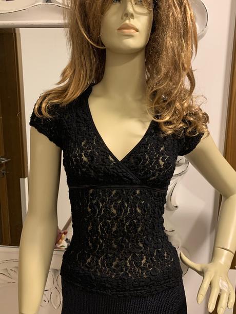 Luxusne cipkove triko, amaranto,xs