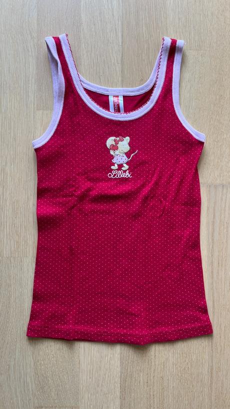 Dievčenské bavlnené tielka s myškou veľ. 92, c&a,92