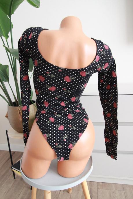 Kvietkovaný body top, xs, xs