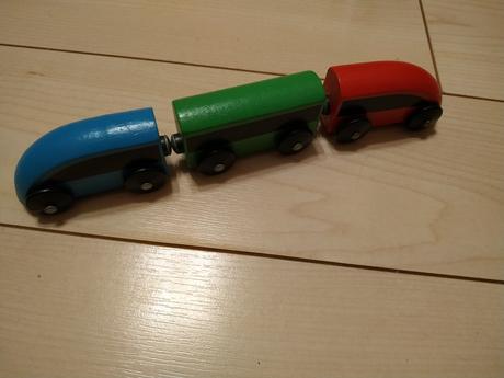 Vlacik dreveny 2 sady, 