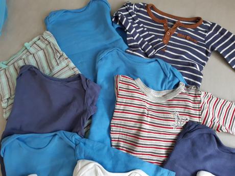 Balík-body s dlhým rukávom 74/80 12kusov, f&f,80