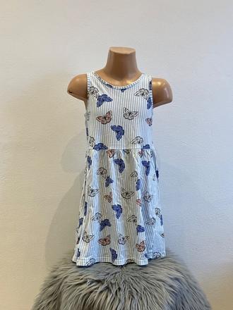 Dievčenské šaty s motýľmi h&m (122-128), h&m,122