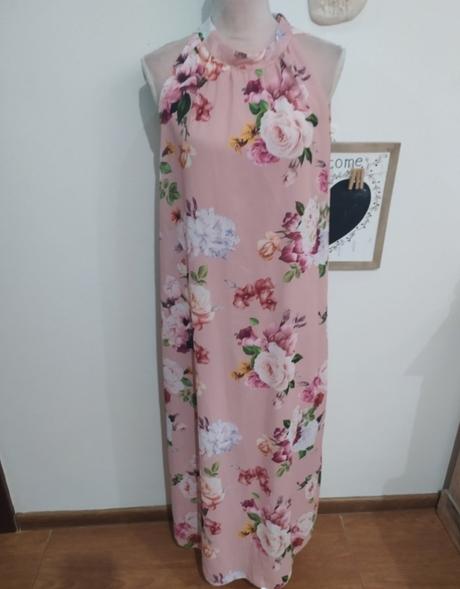 Kvetovane maxi šaty, l / m / s