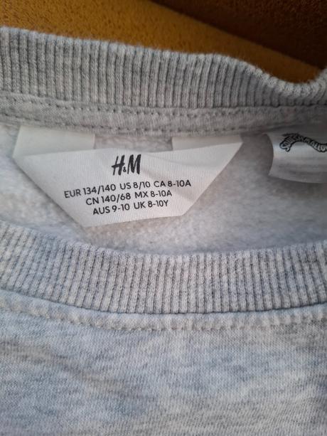 Tepláková mikina +sukňa-set, h&m,134