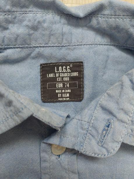 Bavlnená košeľa, h&m,74