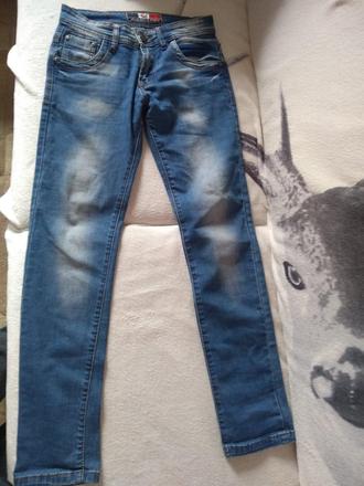 Chlapčenské rifle, denim,26
