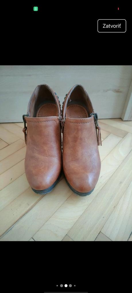 Členkové topánky na vysokom podpätku, graceland,38