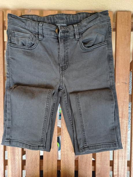 Riflové nohavice sivé, 152