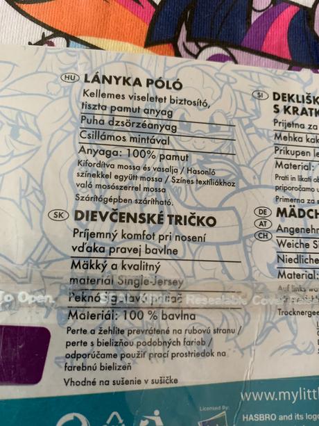 Tričko my little pony, 122 / 128