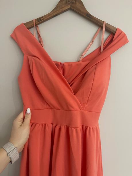 Koralové spoločenské šaty, m