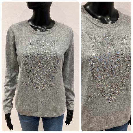 Dámsky sveter s flitrami (s), c&a,s