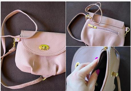 Svetloruzova crossbody kabelka, 