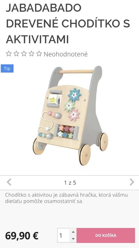 Detske choditko zn. jabadabado,