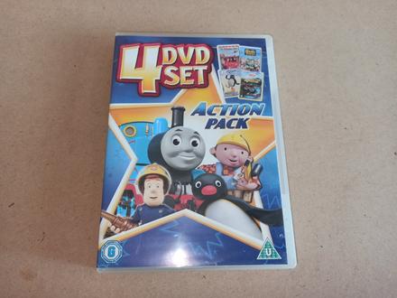 4 dvd set action pack, 