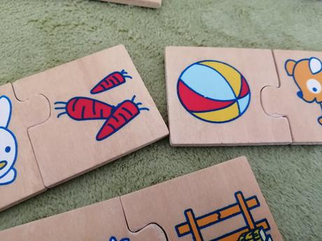 2 dielne drevené puzzle v drevenej krabičke, 