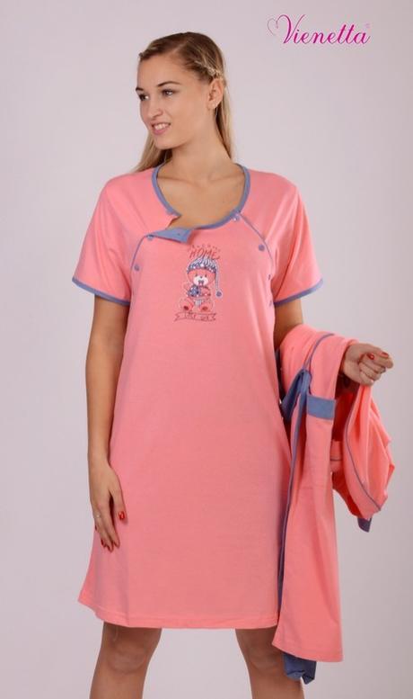 Materská nočná košieľka so županom, vienetta secret,l / m / s / xl / xxl