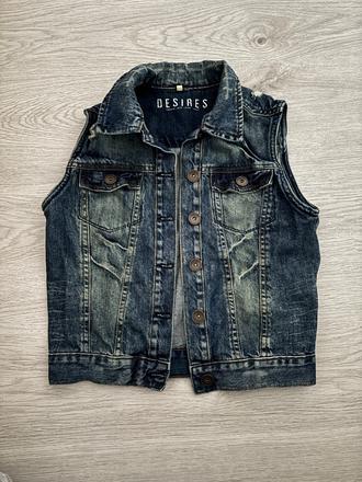 Denim vesta, s