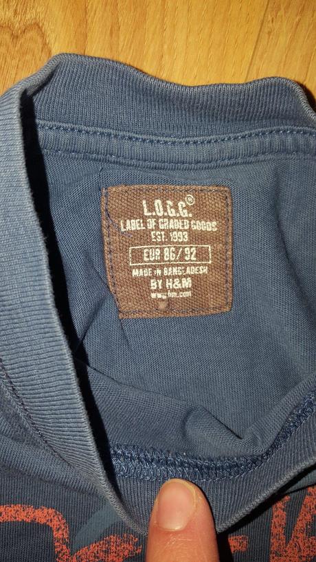 Modré triko č.86, h&m,86