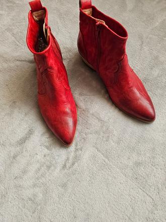 Kozene kotnikove cizmy, 38 / 39