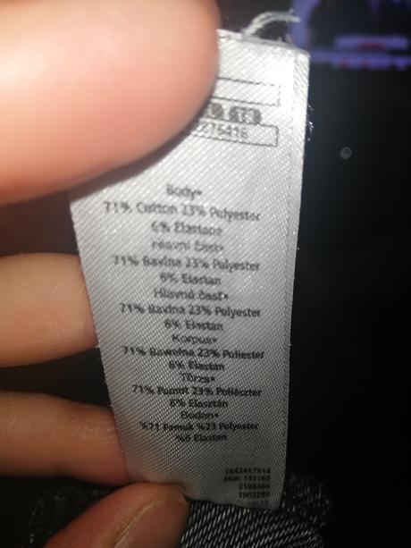 Legíny / tepláčky  (riflovy vzhľad) na 2-3r., f&f,86