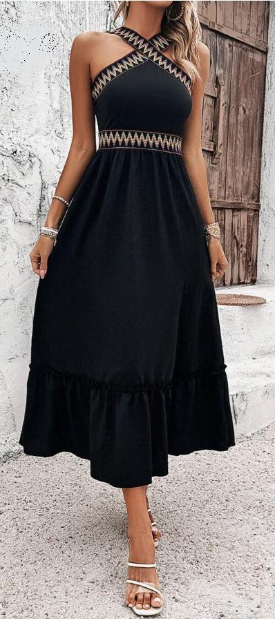 Letné šaty s cik cak vzorom, 36 / s