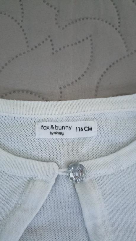 Biely svetrik, bolerko 116, fox & bunny,116