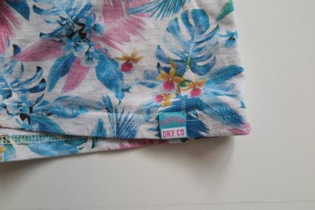 Dámske tričko s tropickým vzorom, superdry,l
