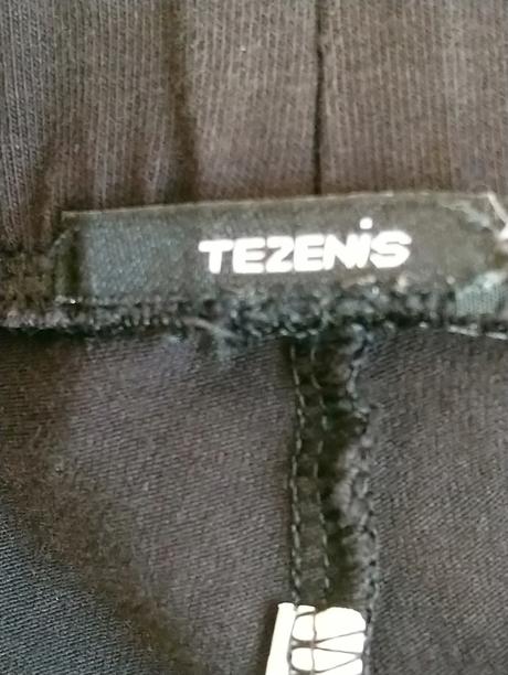 Dámske elastické čierne 3/4 legíny, tezenis, xs, tezenis,xs