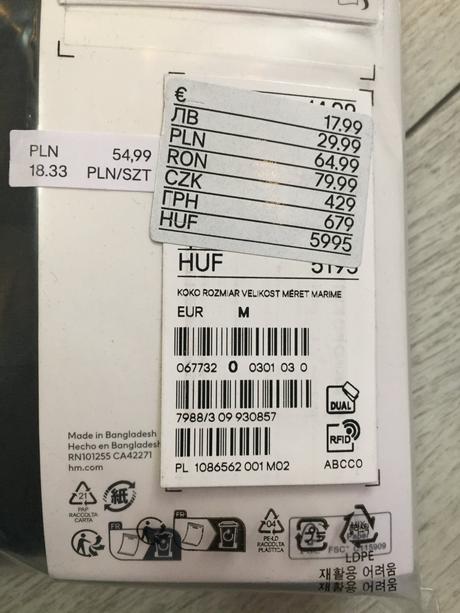 Panske boxerky m, 3ks, h&m,m