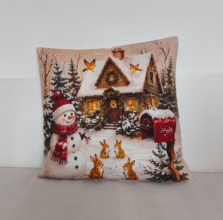 Vianočna obliečka na vankúš, šírka (cm): 40,dĺžka (cm): 40