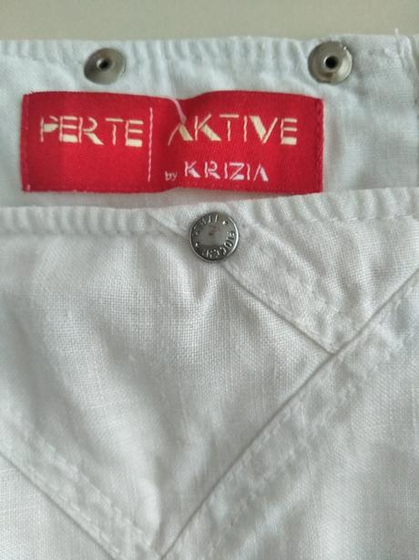 Biela ľanová sukňa, m