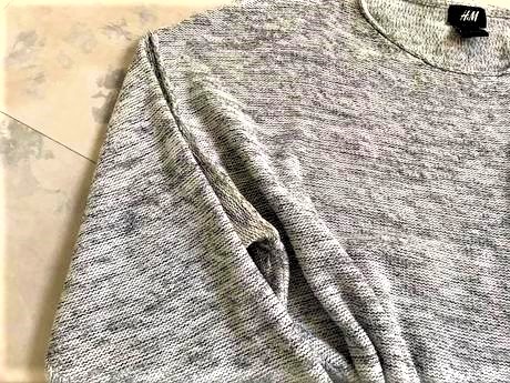 Bavlnený melírovaný pulóver l/xl, h&m,xxl