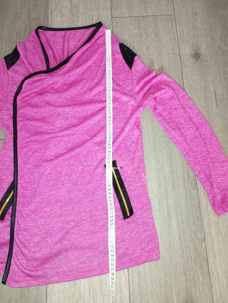 Tenký kardigán, ružový, s