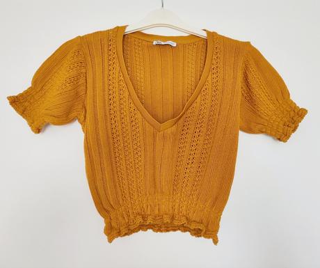 Crop svetrík zara, zara,s