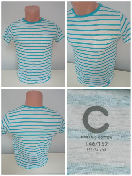 Chlapčenské pásikavé tričko s vreckom (146-152), cubus,146