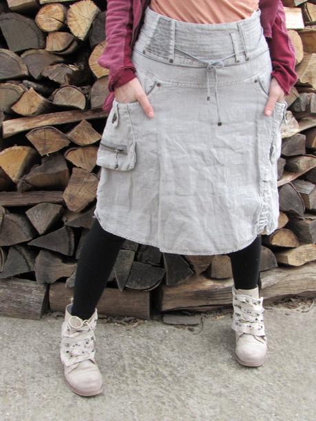 Športová ľanová sukienka, m