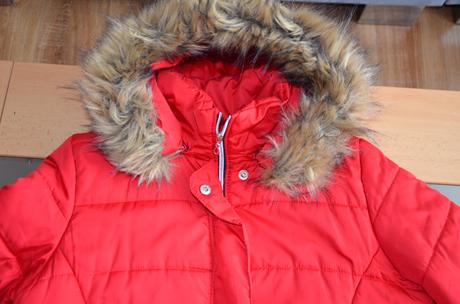 Zimná bunda červená - v. 40, 40