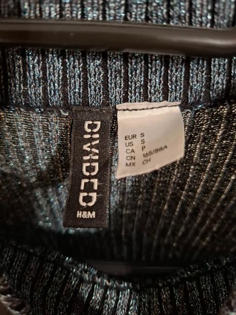 Trblietavý top, h&m,s