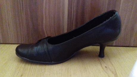 Hnedé kožené lodičky (veľkosť 36), 36