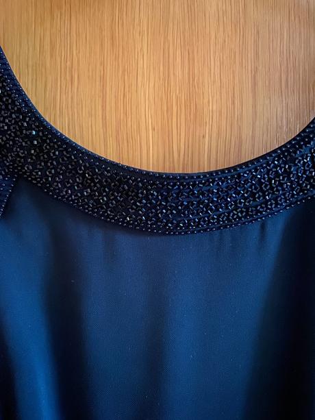 Elegantné čierne šaty talianskej zn. mariposa č.42, xl
