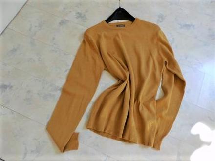 Horčicový bavlnený pulovrik, terranova,l